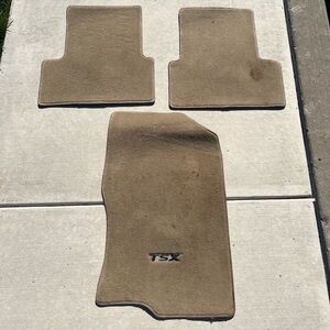 ACURA TSX 2013 tan floor mats